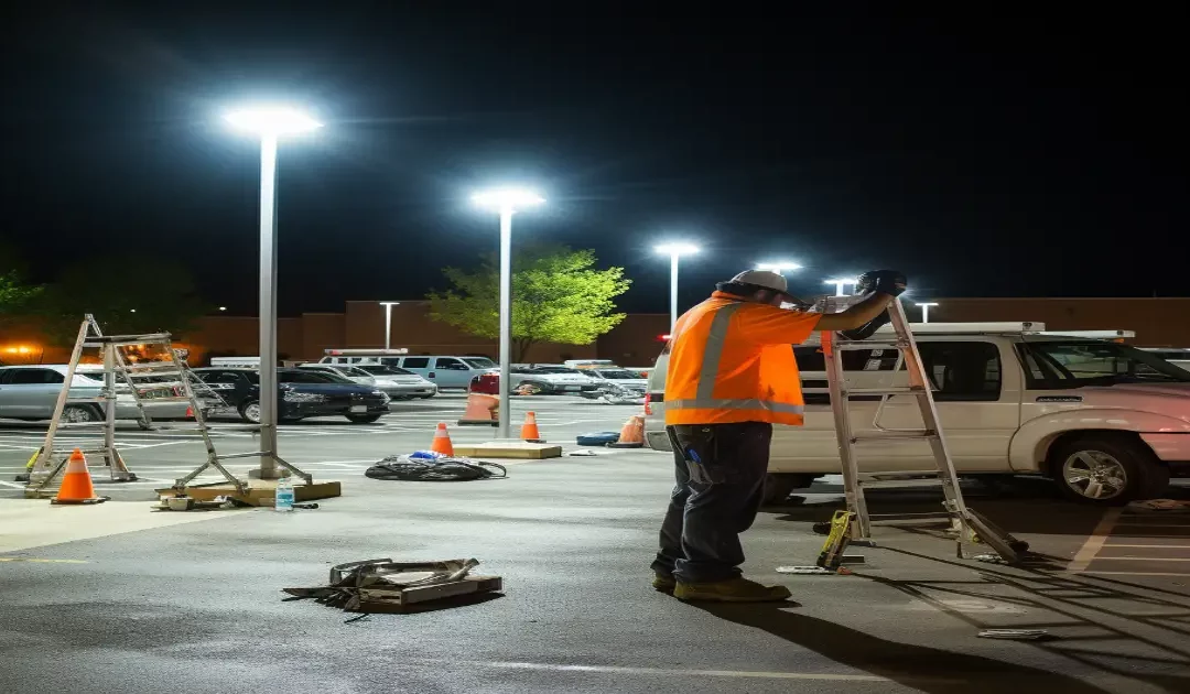 parking lot lighting contractors