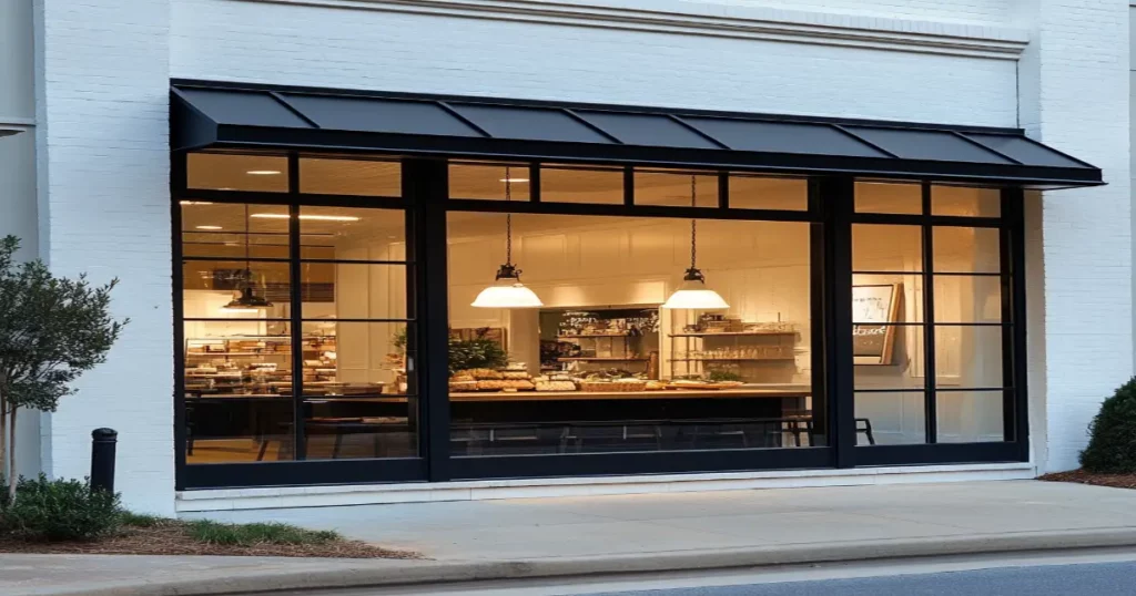 A bright and welcoming storefront in Columbus, GA with new LED lighting enhancing the display.