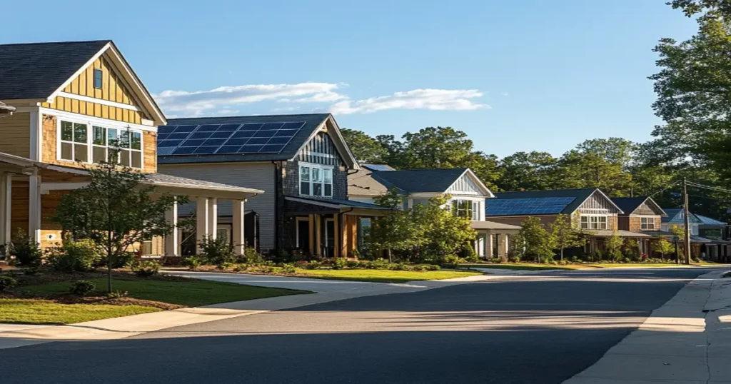 Energy-efficient homes in Columbus, GA, promoting sustainable living.