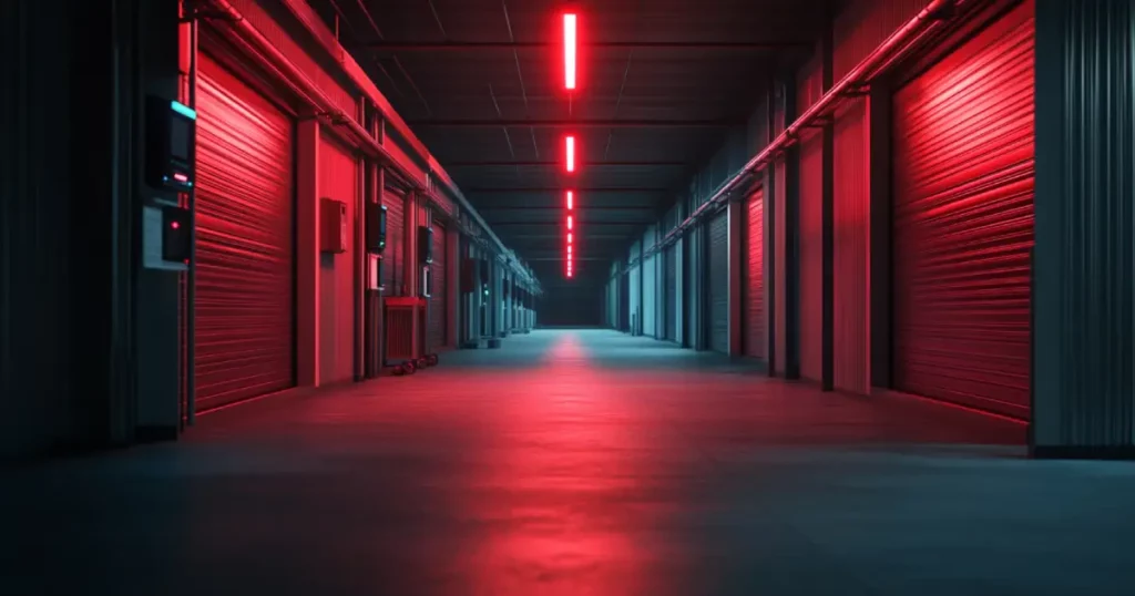 Emergency lighting and cameras running on standby power