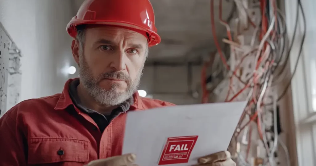 Electrical inspector failing non-code wiring
